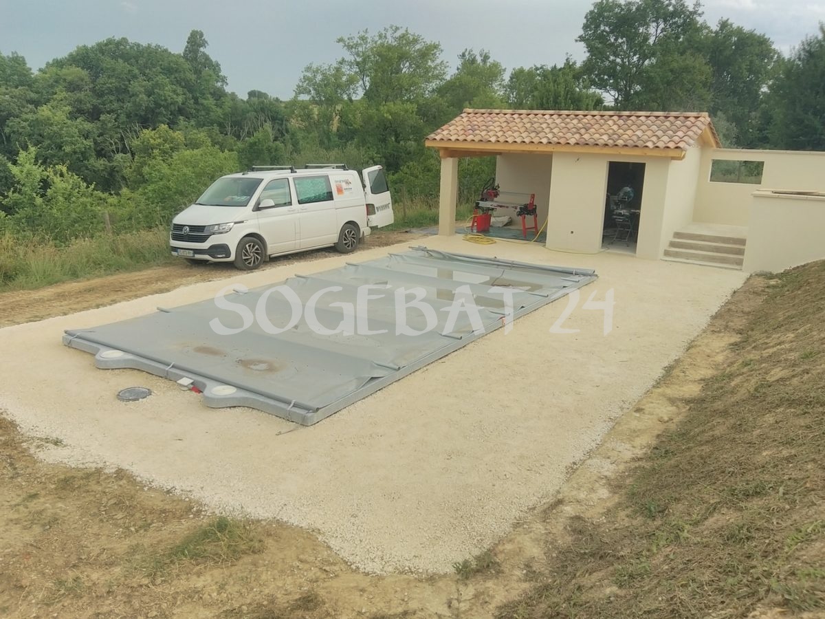 Construction de piscine avec terrasse et abords - Chazottes – 33