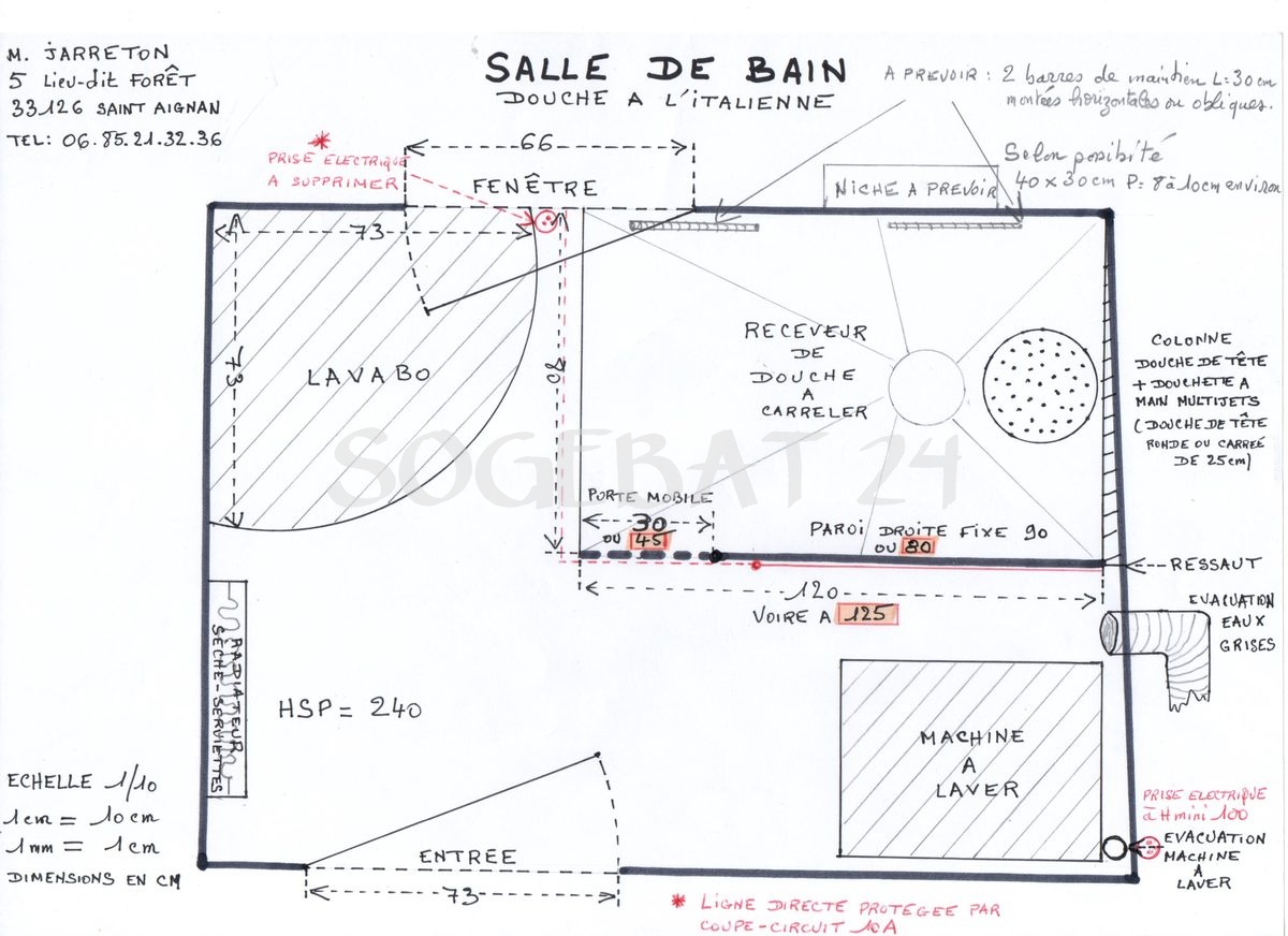 Rénovation salle de bains - Jareton