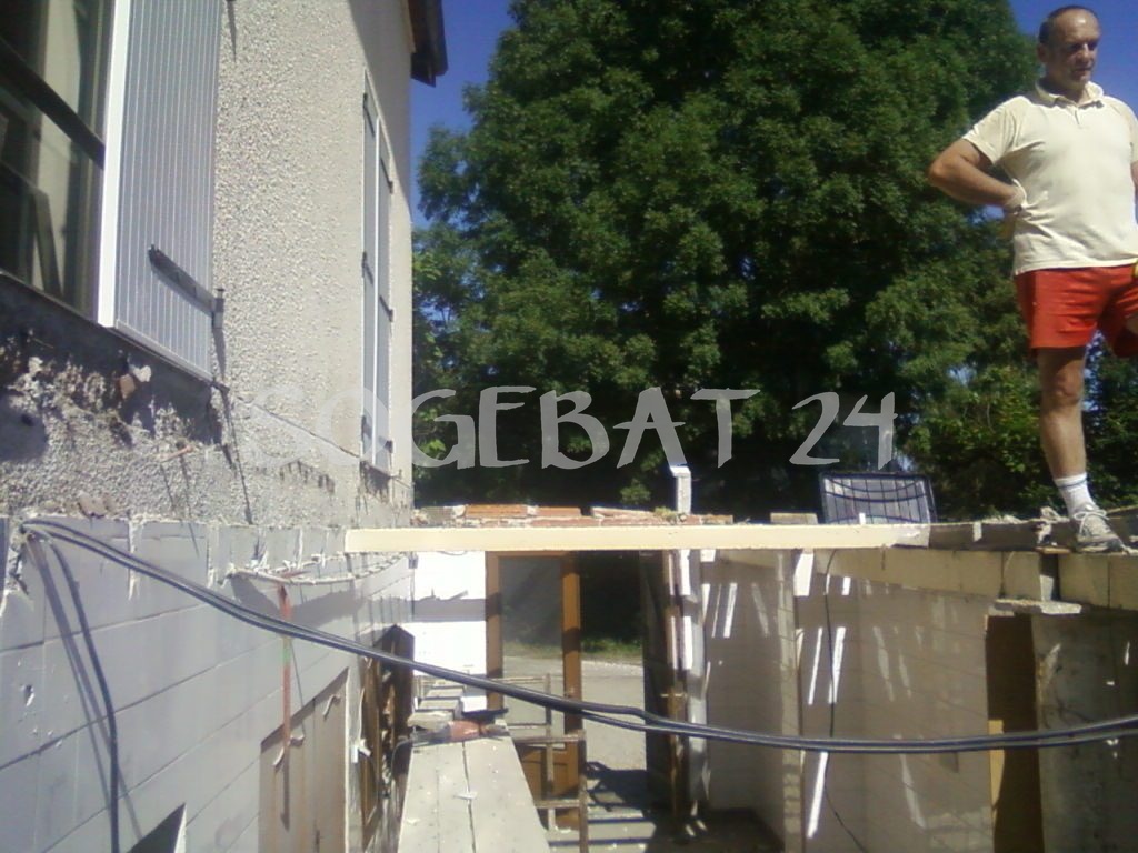 Terrasse Lacroix - Construction toiture terrasse avec structure métallique – 23