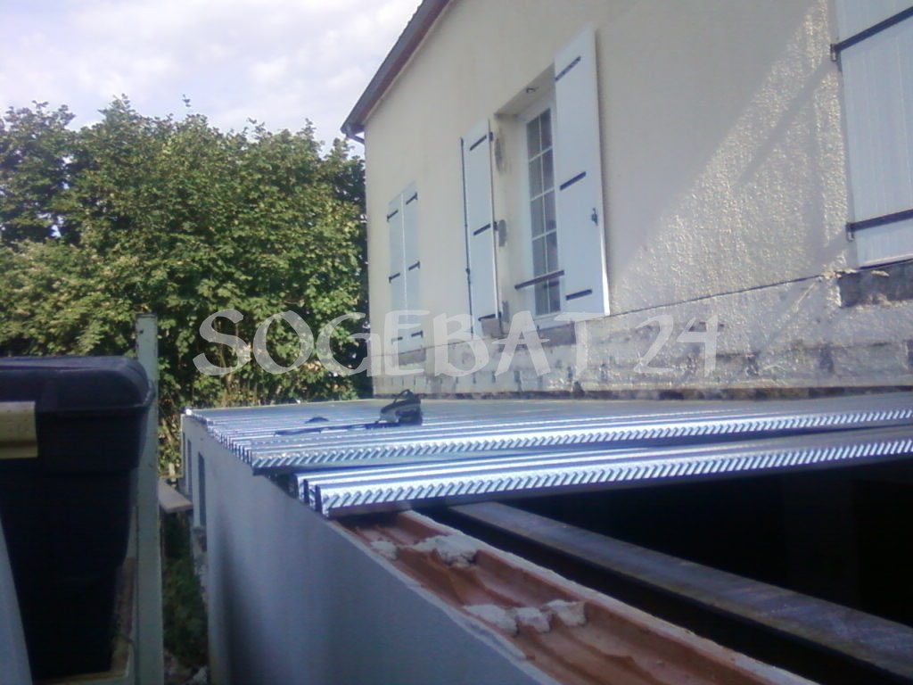 Terrasse Lacroix - Construction toiture terrasse avec structure métallique – 9