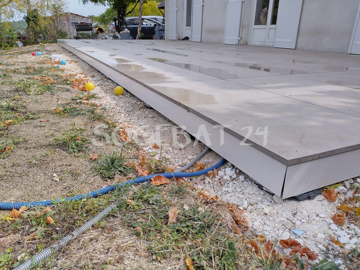 Rénovation terrasse extérieure  sur plots et profils – 7