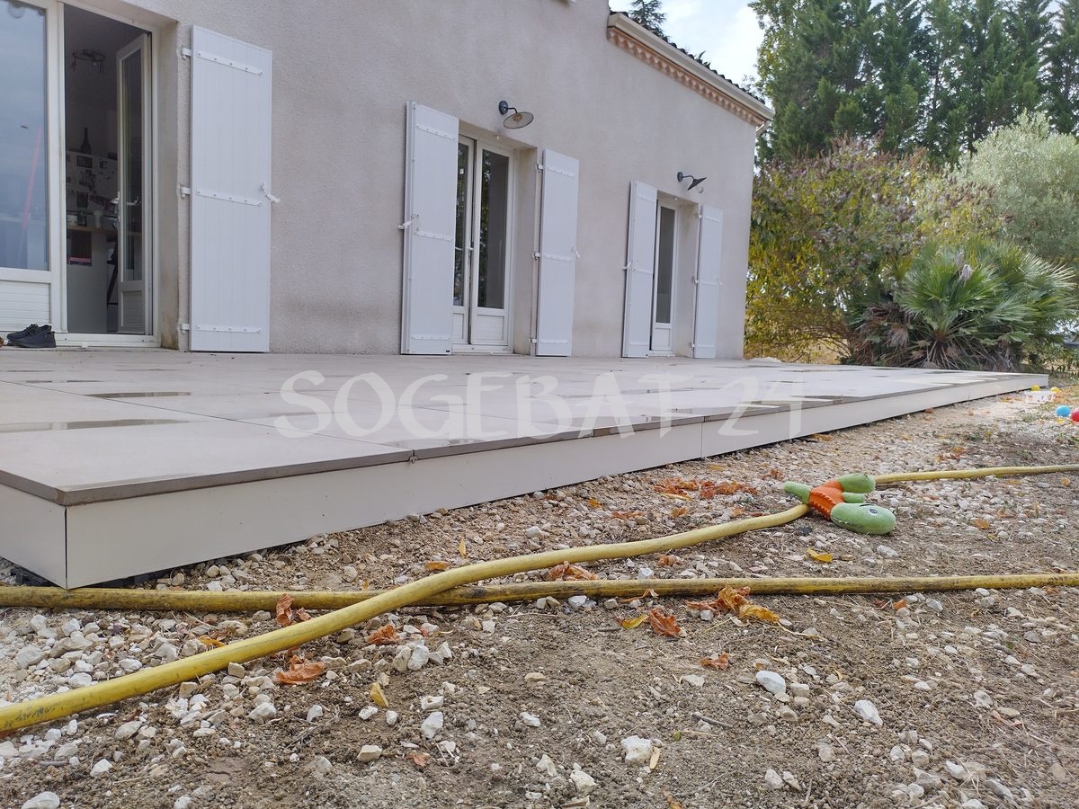 Rénovation terrasse extérieure  sur plots et profils – 6