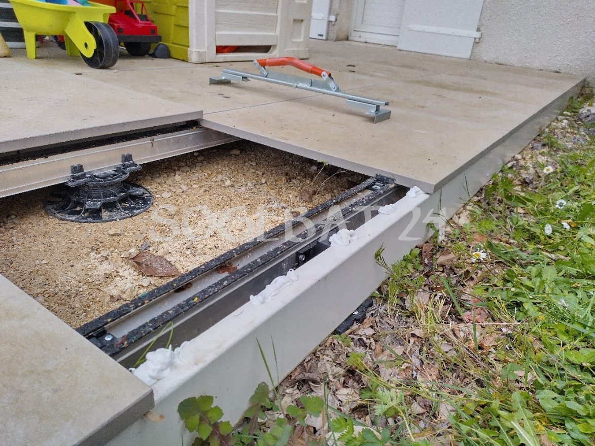 Rénovation terrasse extérieure  sur plots et profils – 5