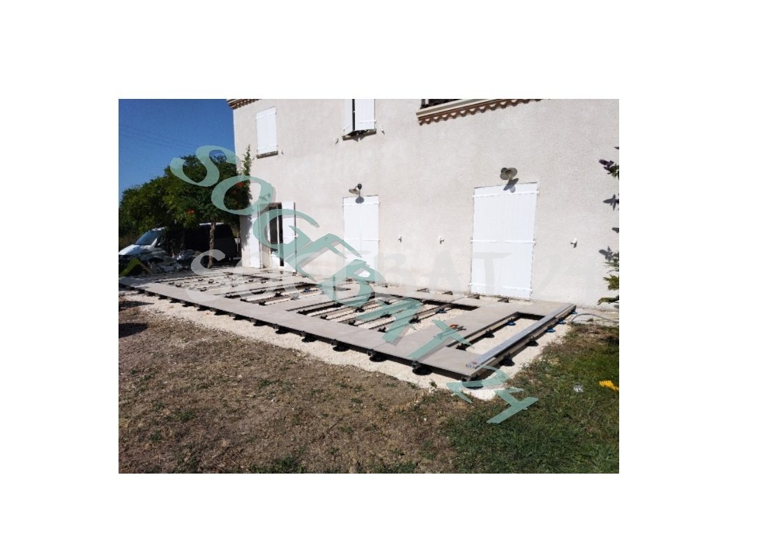Rénovation terrasse extérieure  sur plots et profils – 3