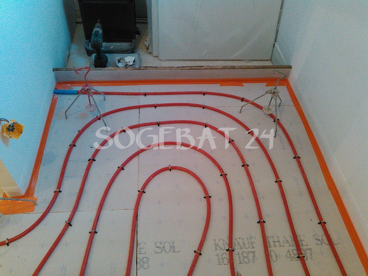Installation de chauffage par sol radiant - Pineuilh à Pineuilh – 13
