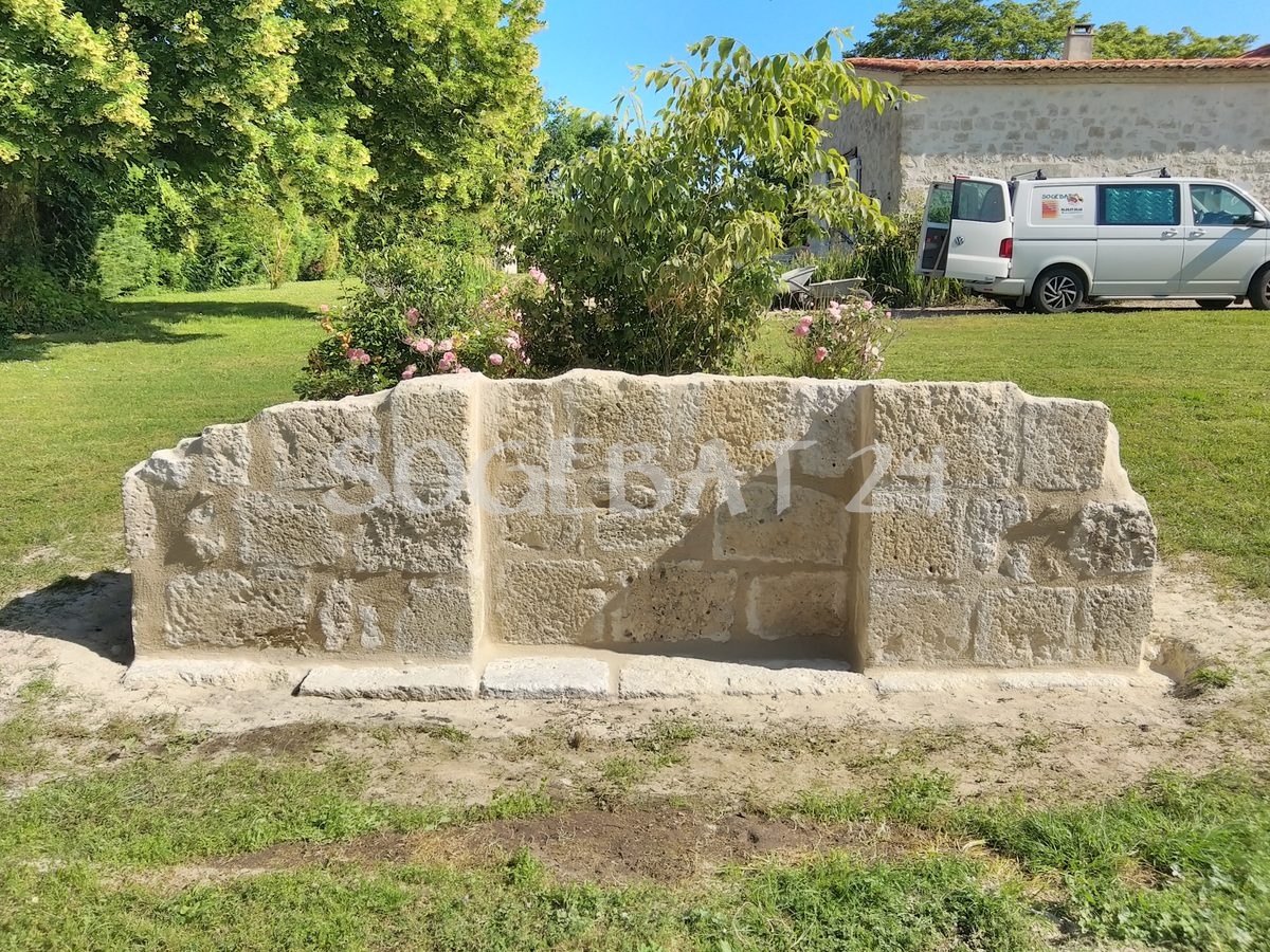 Restauration de murs en pierre - Murs et tours – 2