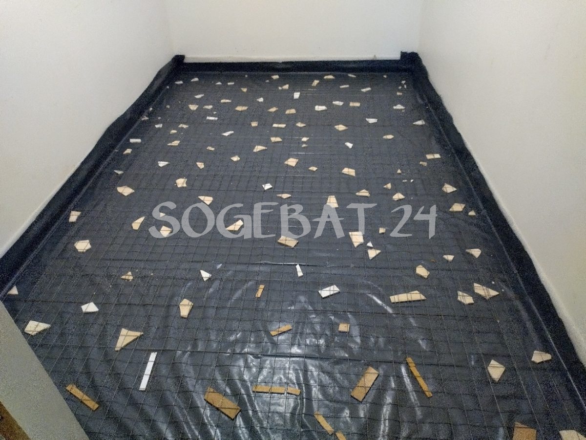 Rénovation sol intérieur avec mise en place polyane – 3