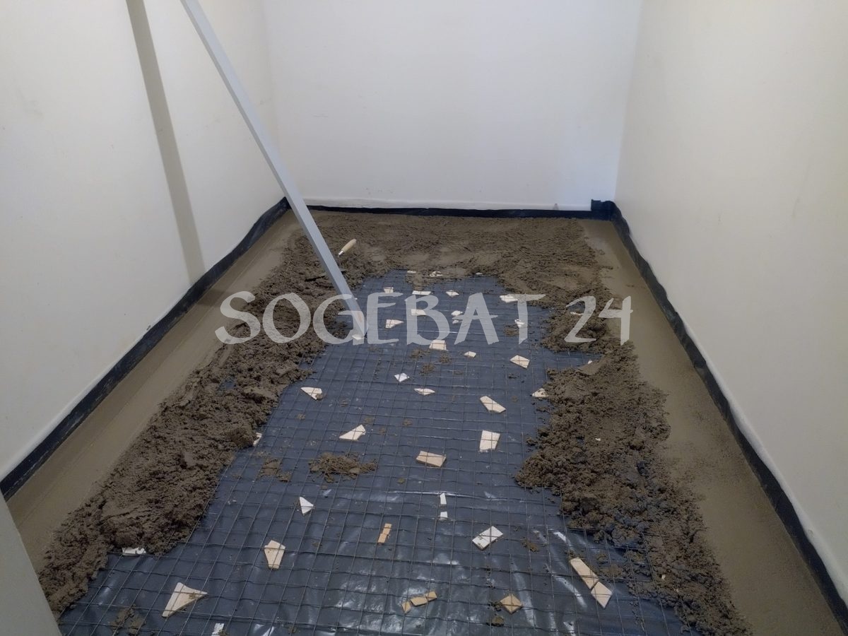 Rénovation sol intérieur avec mise en place polyane – 2