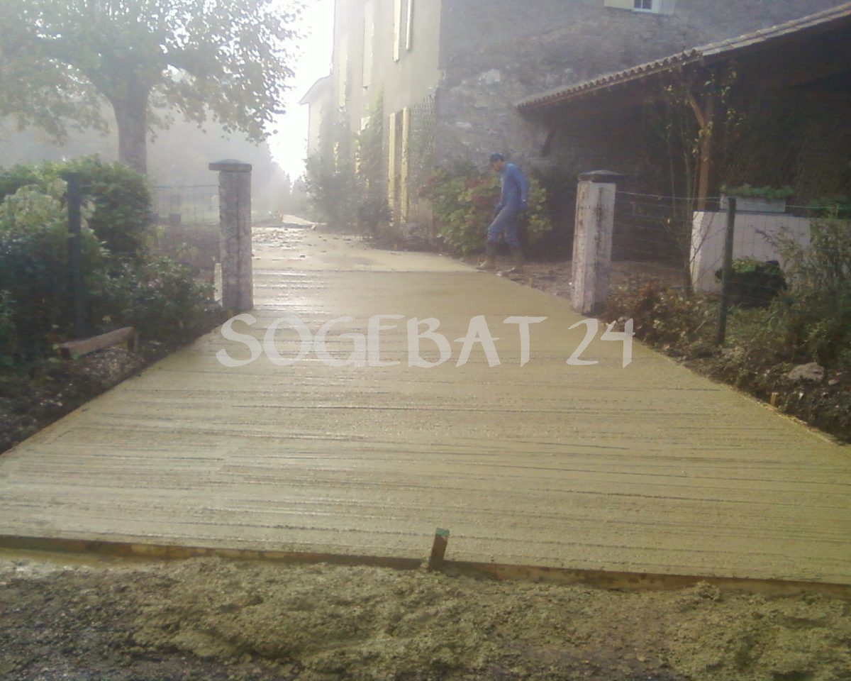 Dallage béton - Allée de passage – 3